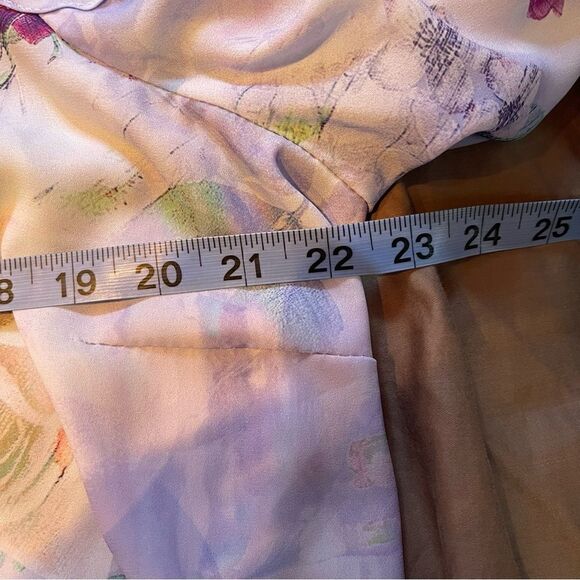 Georgette Smocked Neck Cold Shoulder Blouse - Women SZ 2XL - Business Casual - Picture 9 of 10